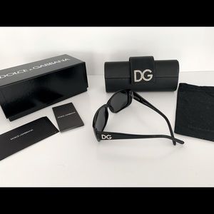 Dolce & Gabbana Black Rhinestone Sunglasses